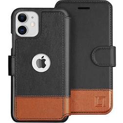 LUPA Legacy iPhone 11 Wallet Case for Women and Men Case with Card Holder [Slim Durable] Faux Leather -Flip Cell Phone case- i Phone 11 Purse Cases Folio Cover Smoky Cedar